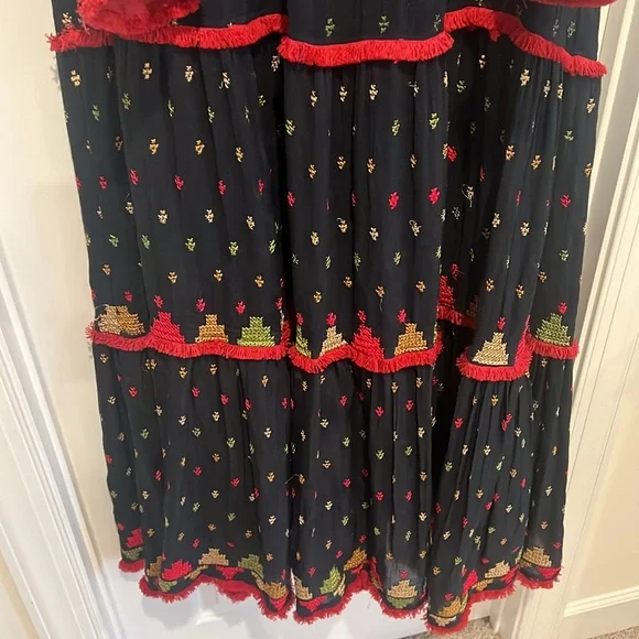 Handmade Ruffled Embroidered Dress - Picture 3 of 7